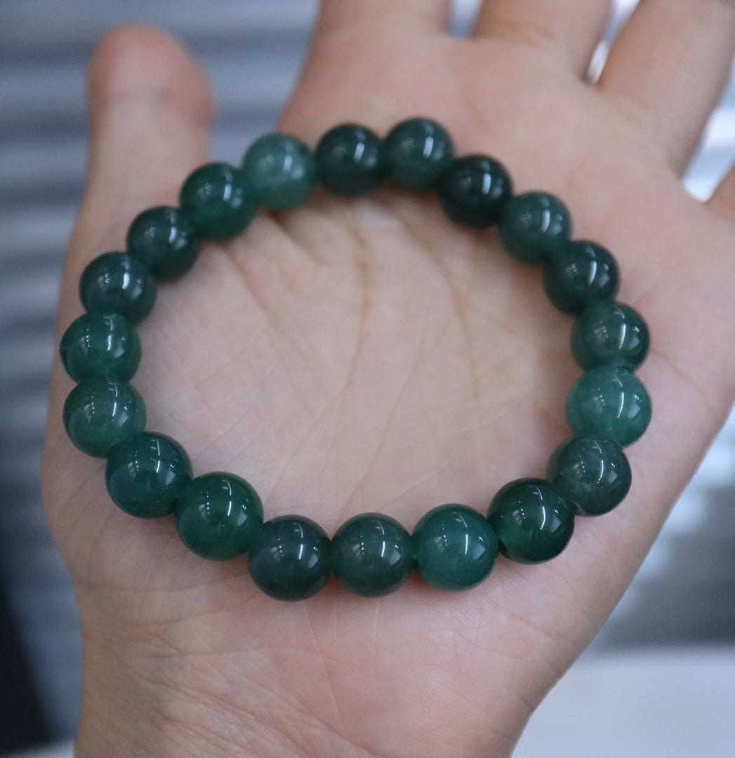 Natural A- Level Jade Ball Beads Bracelets