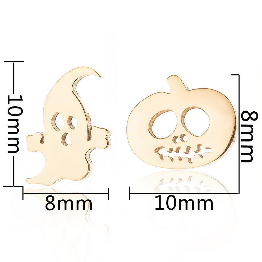 Ear Simple Fashion Halloween Pumpkin Ghost Earrings