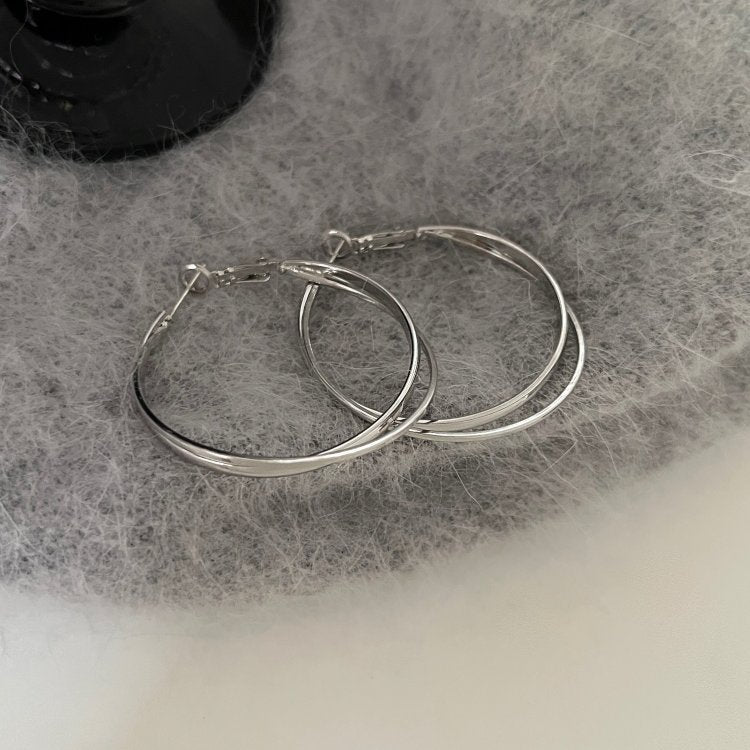 Affordable Luxury Style High-grade Temperament Big Geometric Earrings