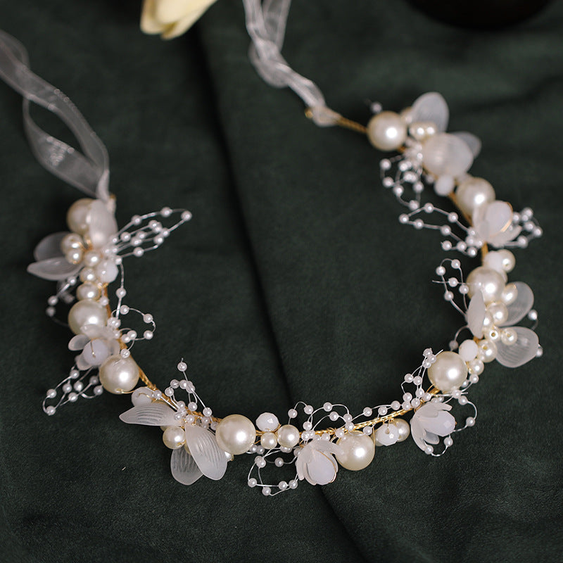 Wedding Wrist Flower Bride Fairy Pearl Mori Style Bridesmaid Sisters Bracelets
