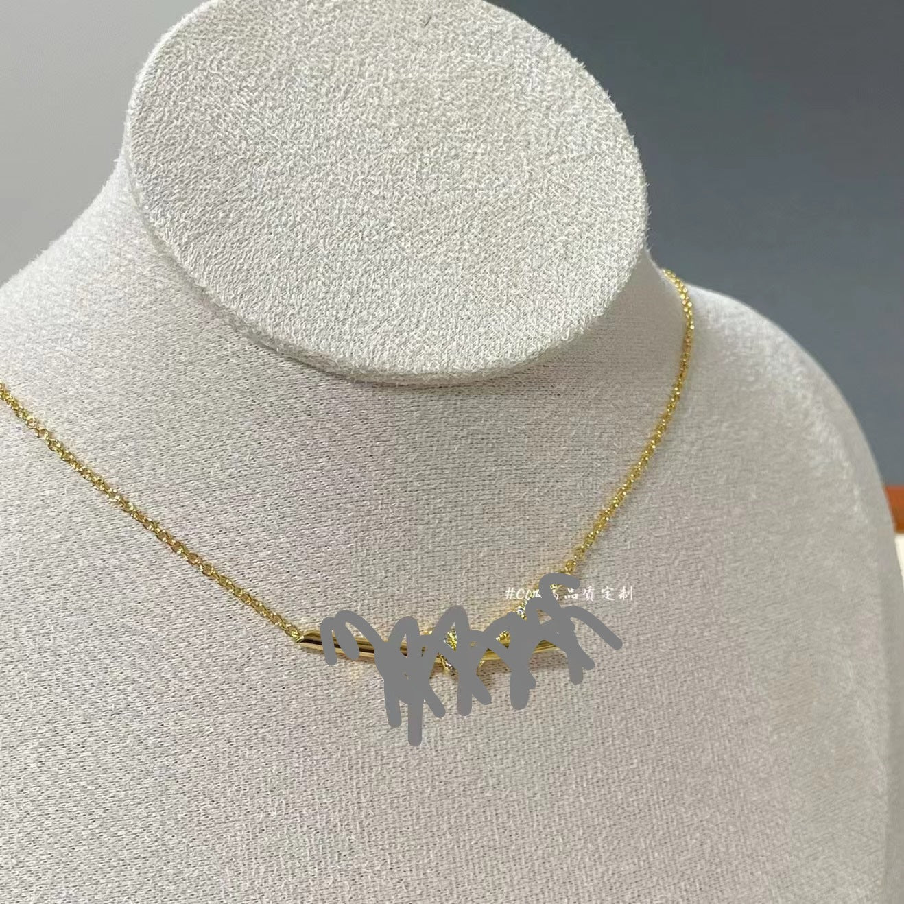 Bends Hitches Twisted Bow Half Diamond Full Rose Gold Clavicle Necklace