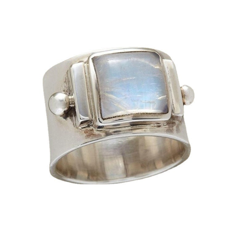 Pearl Opal Wide Face Popular Hand Rings