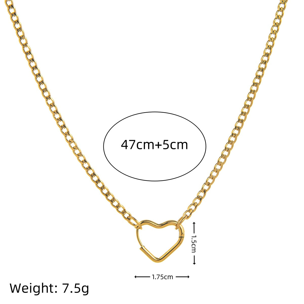 Stainless Steel Jeweled Furnace Vacuum Electroplating Necklaces