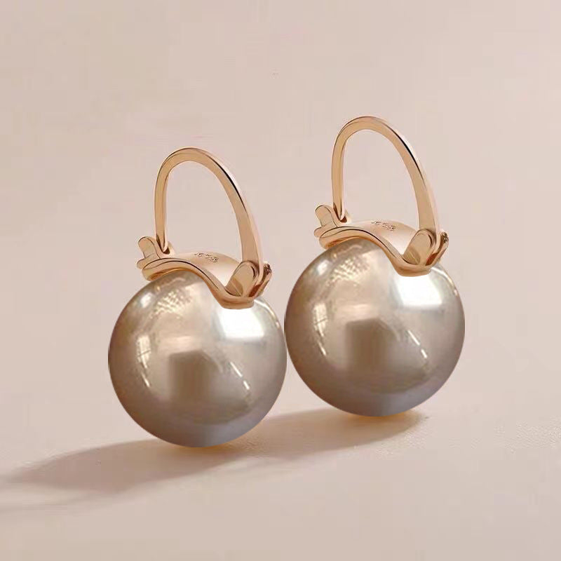 Shell Pearl Parvenu Gold Imitation White Rings