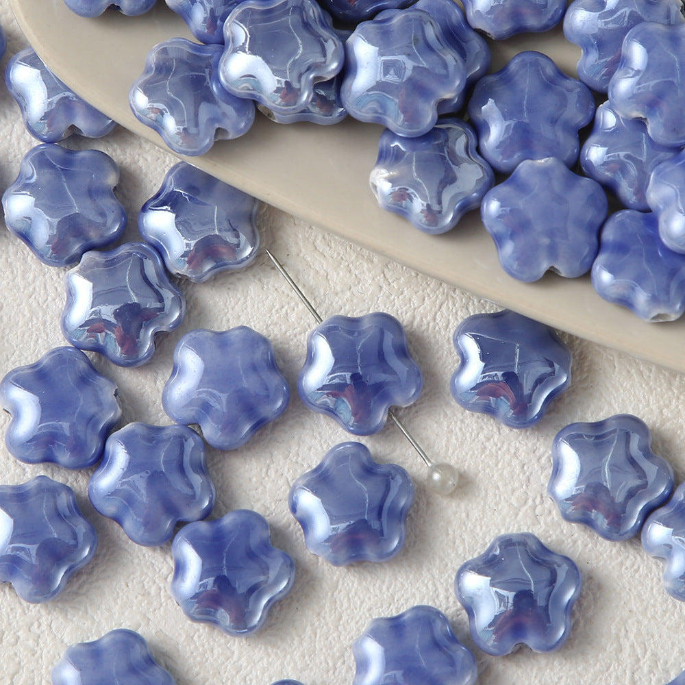 National Style Creative Blue White Porcelain Jewelry Accessories