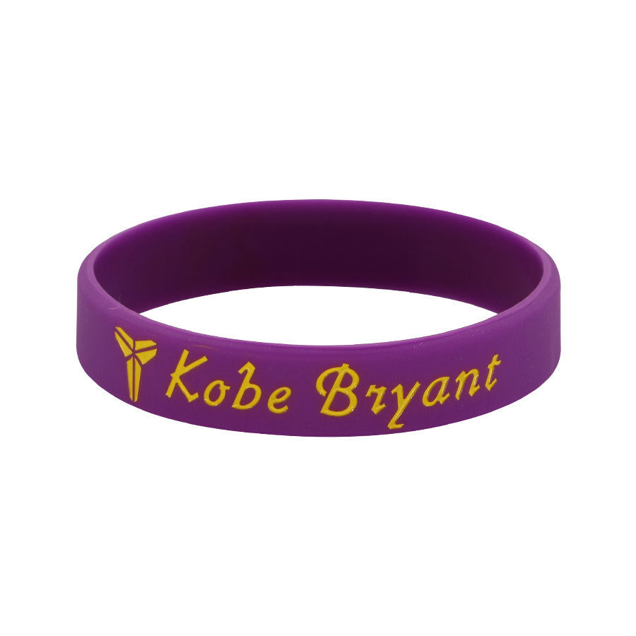 Star Concave Thickened Silicone Kobe James Basketball Bracelet