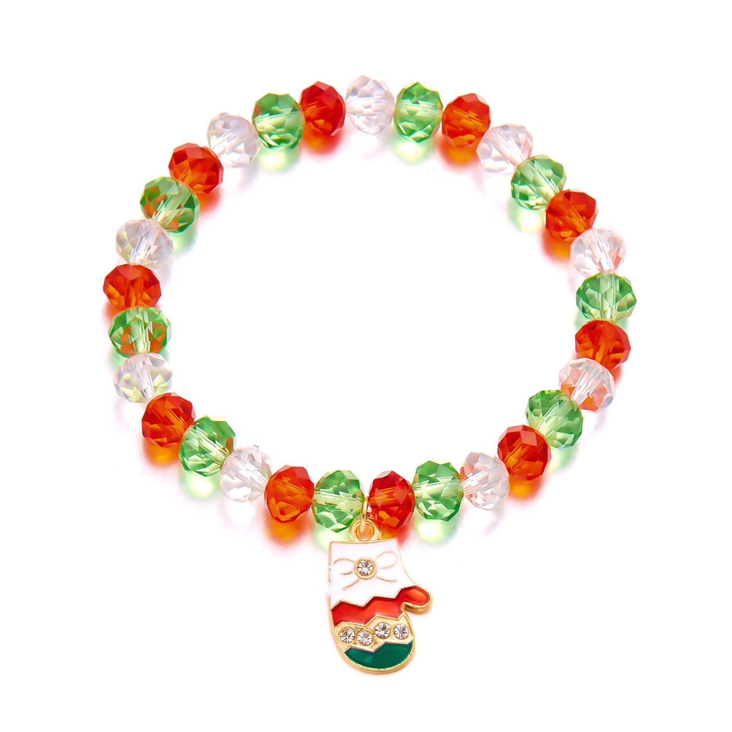 Creative Christmas Design Beaded Ornament Suit Bracelets