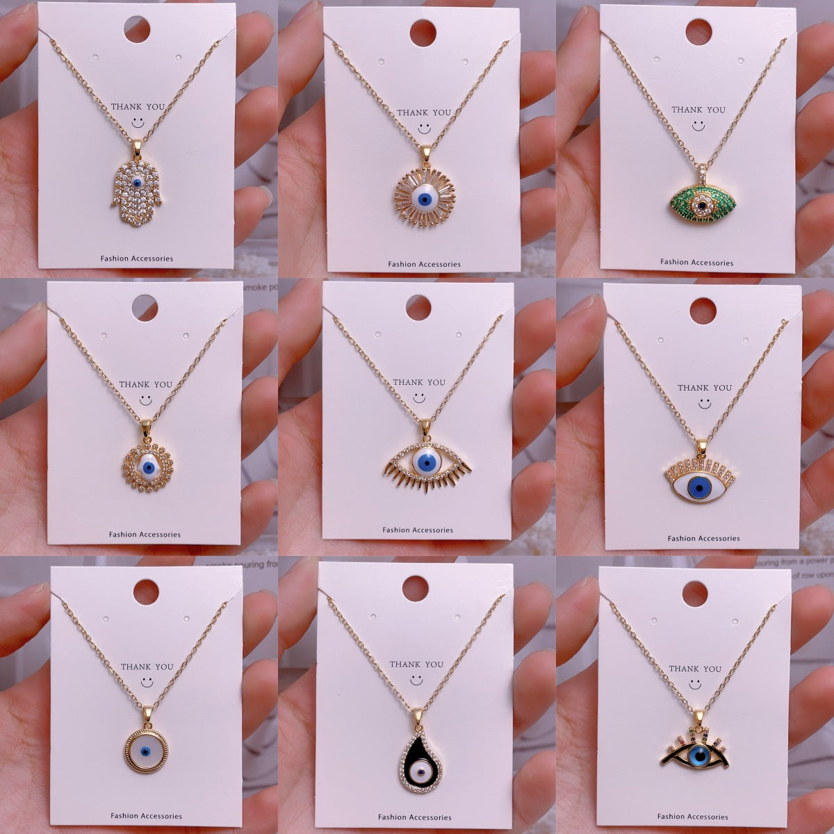 Eye Female Fashion Personality Titanium Steel Clavicle Necklaces