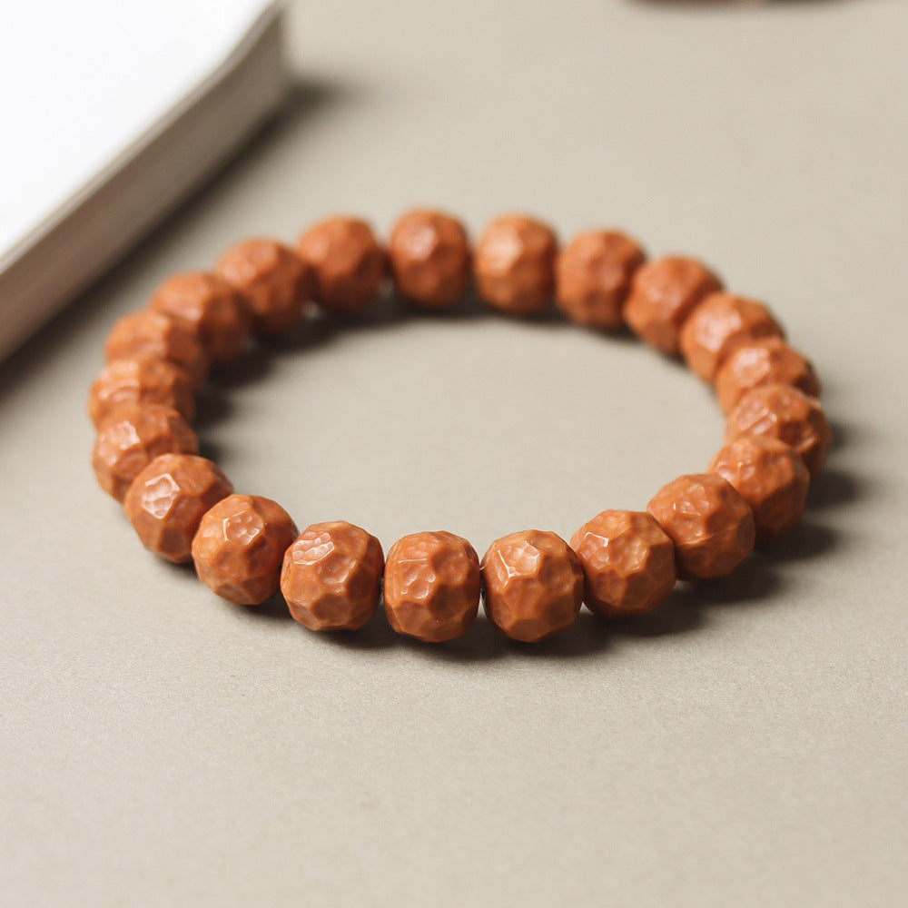 Monkey Head Walnut Glossy Love Fart Peach Single Bracelets