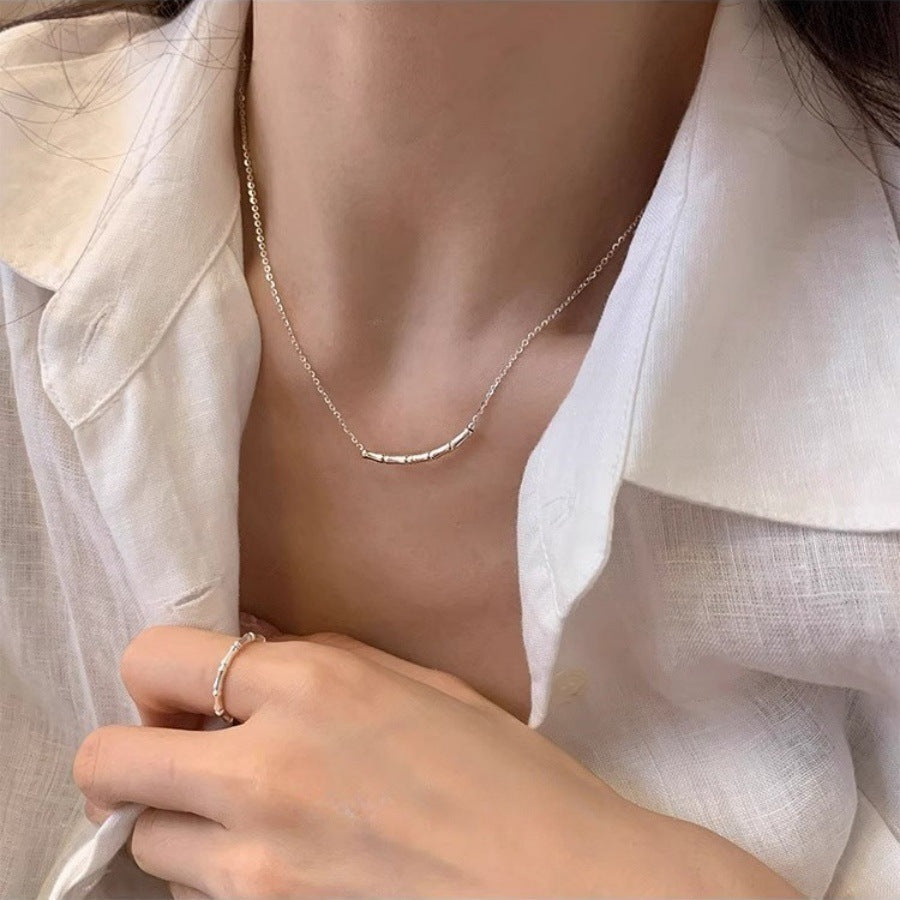 Women's Sier Light Luxury High-grade Design Clavicle Necklaces