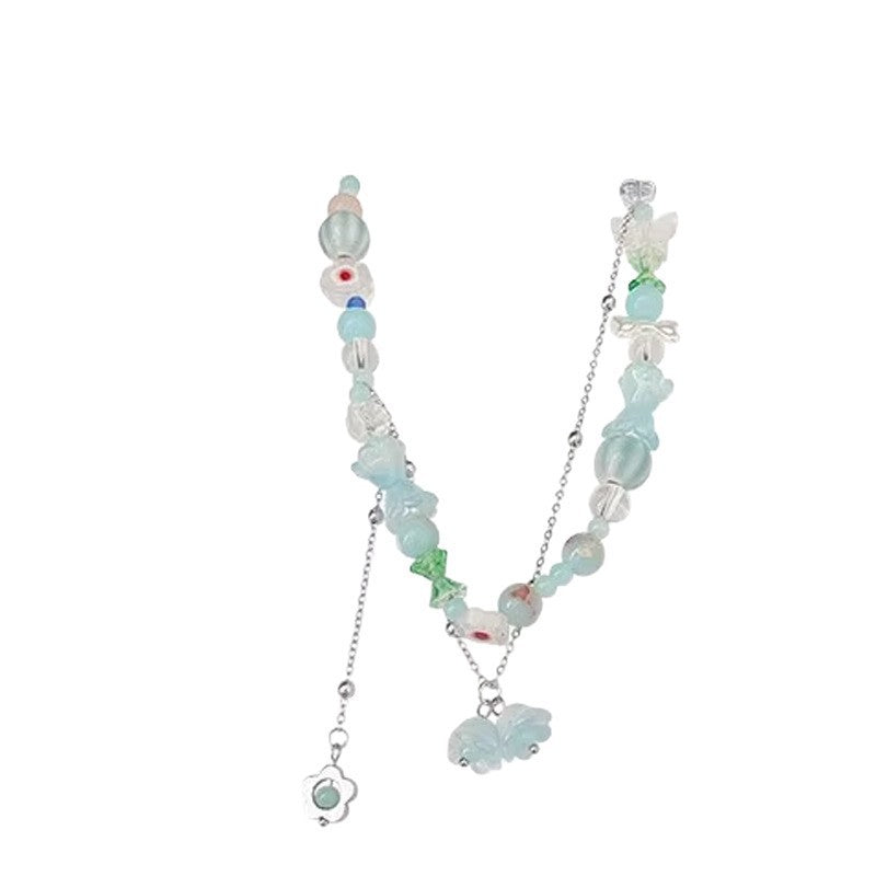 Beaded Female Niche Design Sweet Cool Hot Necklace