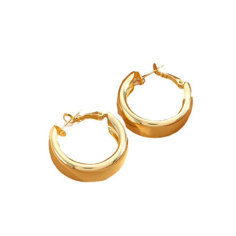 Sier Needle Elegant Circle Trendy High-grade Rings