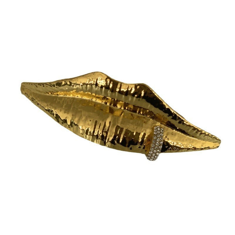 Women's Retro Unique Personality Big Lips Exaggerated Fashion Ring