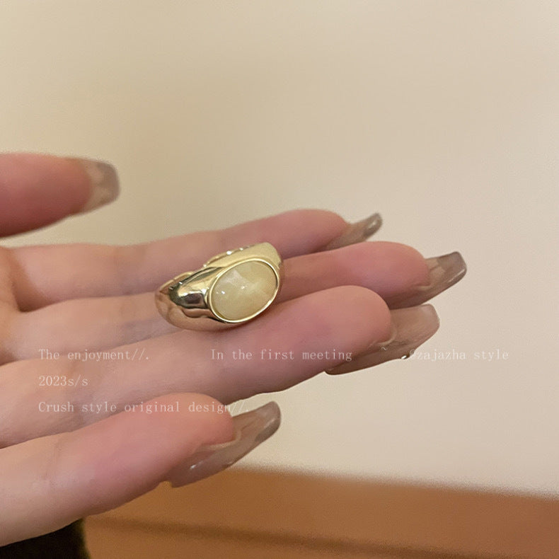 Heart Pink Gradient Hollow Butterfly Summer Beautiful Good-looking Rings