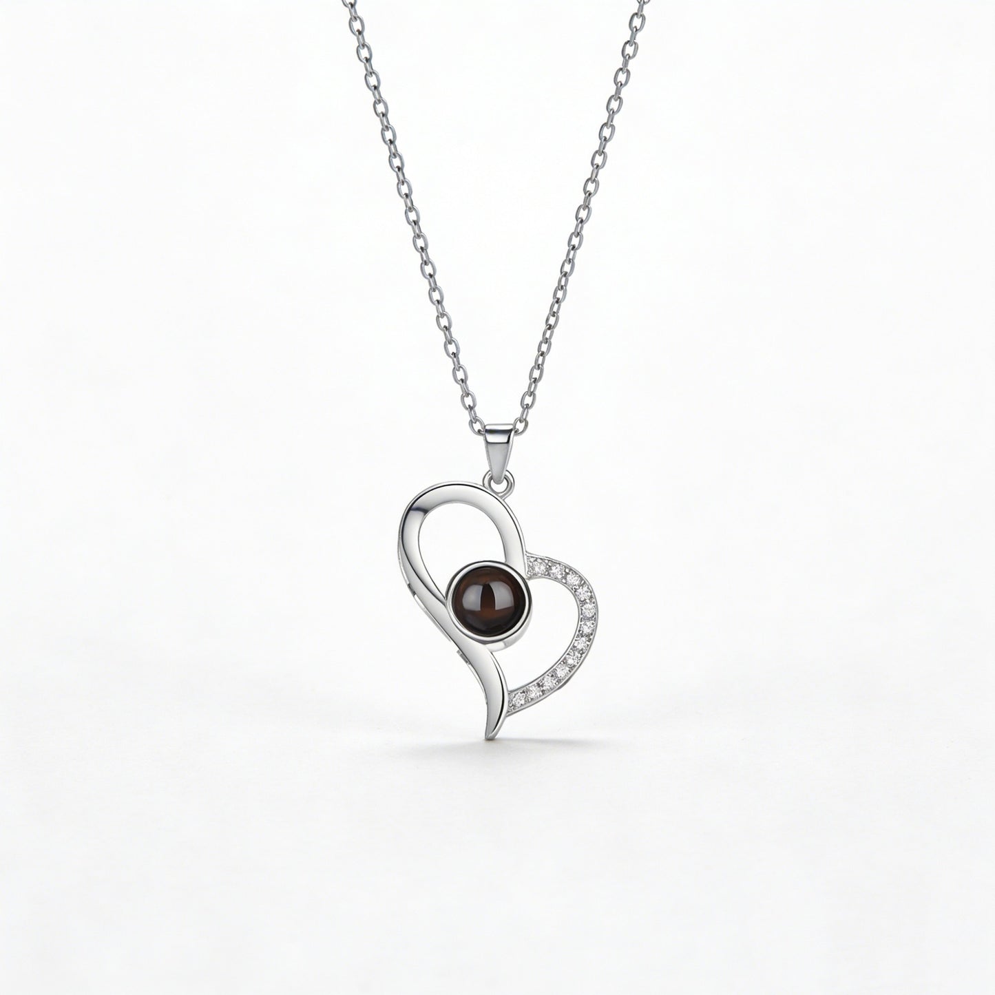 Of Love Language You Copper Heart-shaped Projection Not Easy To Necklace
