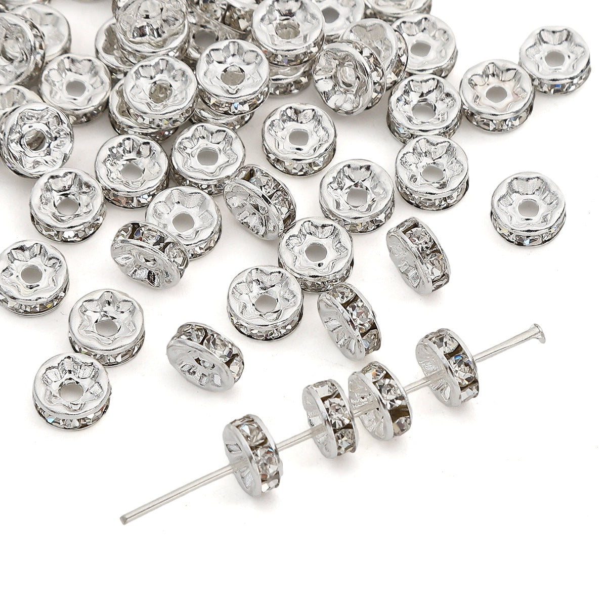 Versatile Hoop Floral Ball Separator Beads Jewelry Accessories