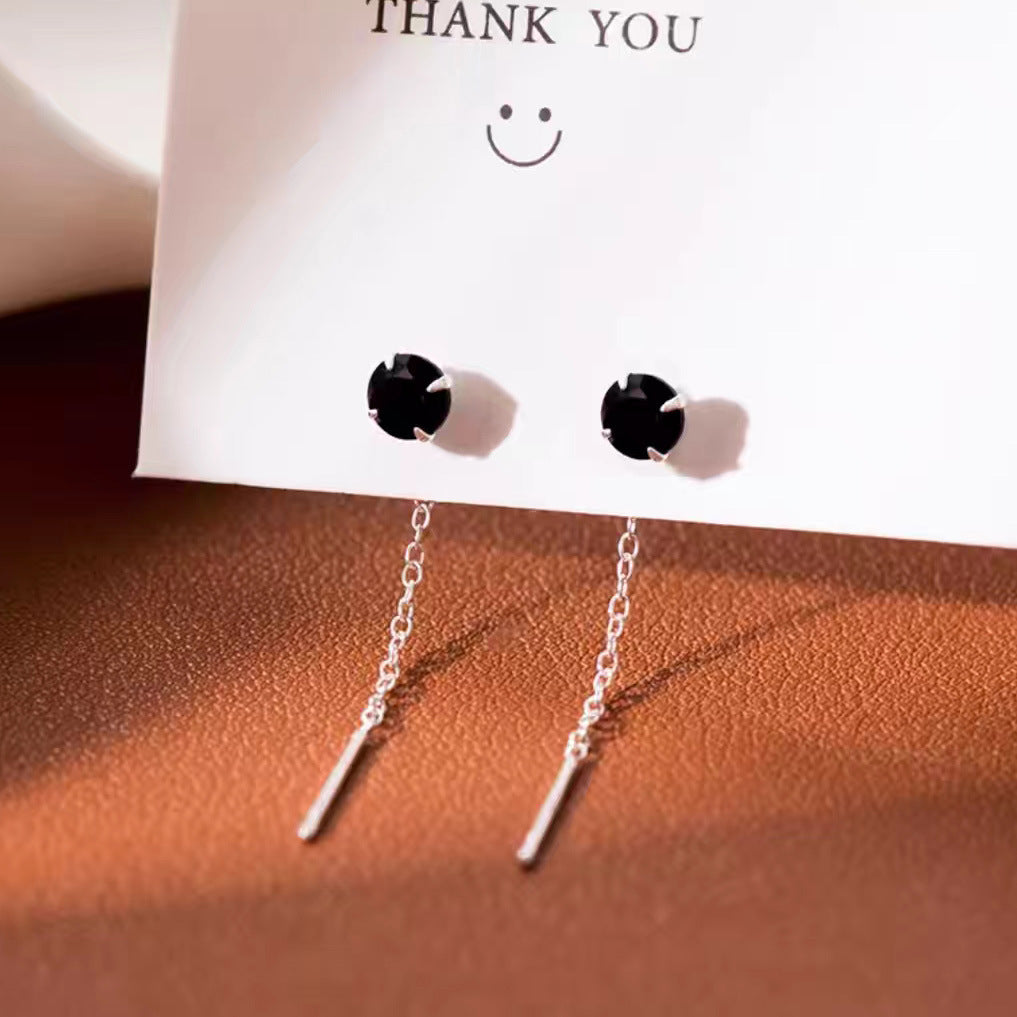 Women's Simple Pure Sier Star Light Luxury Ear Line