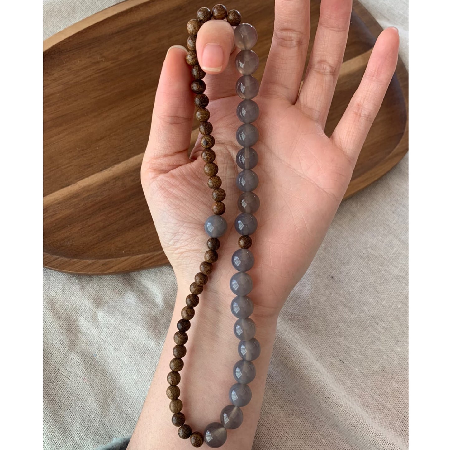 Sandalwood Beads Natural Wooden Cultural Artifact Silkwood Crafts Stall Bracelet