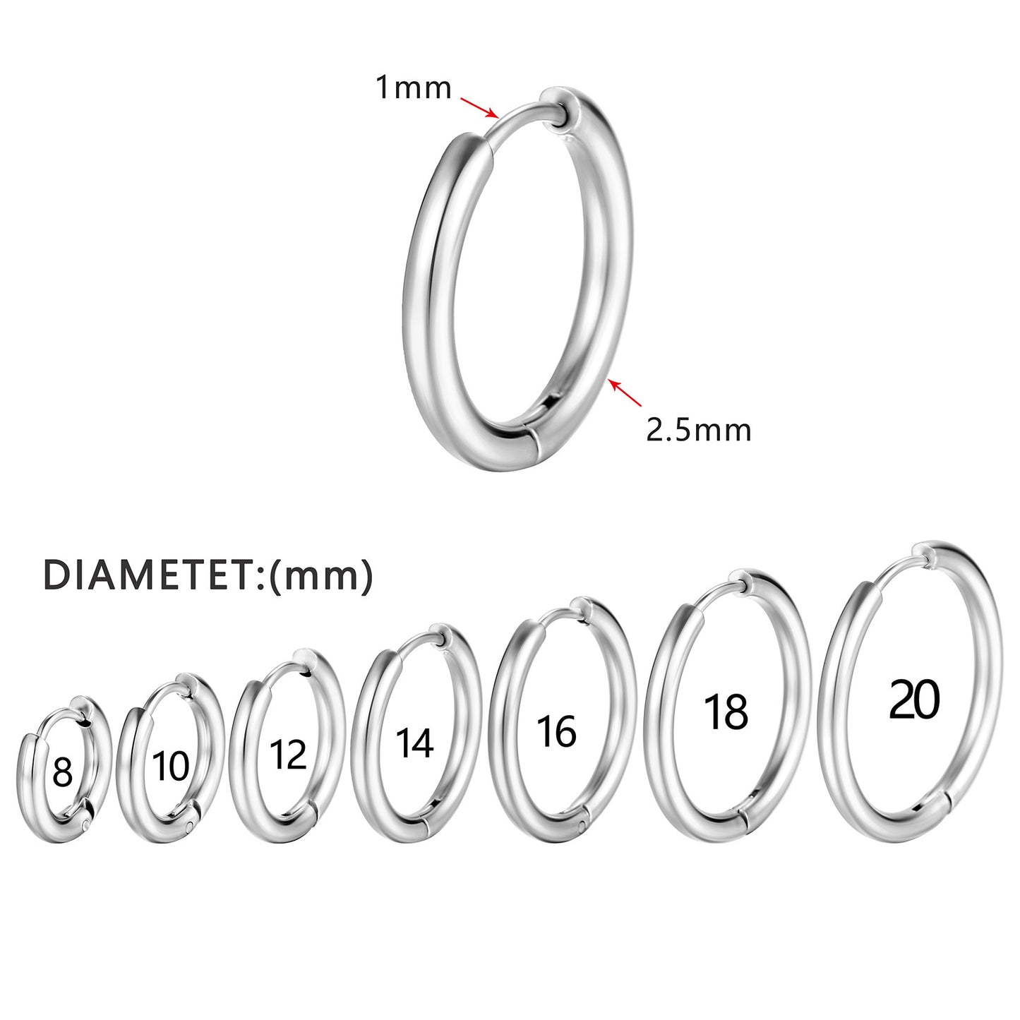 Women's Simple Titanium Steel Clip Affordable Luxury Fashion Round High-grade Rings