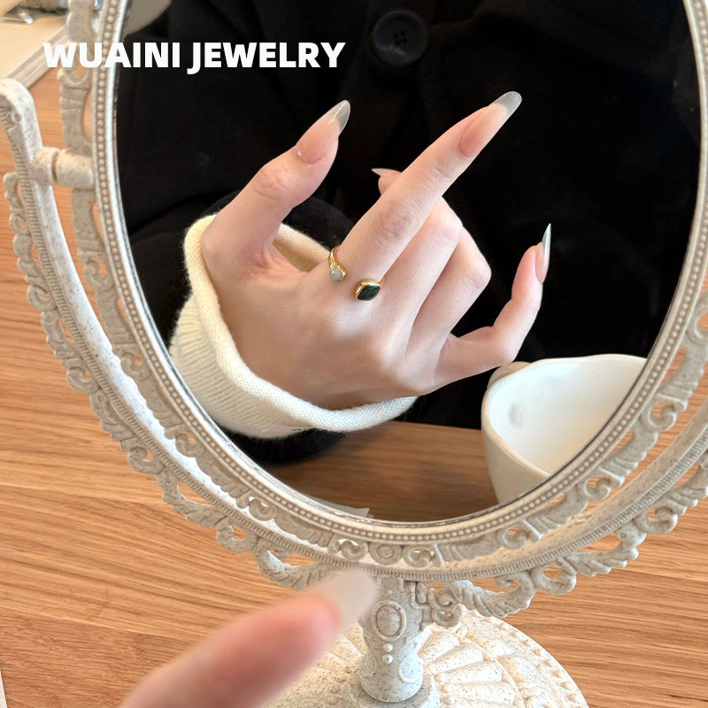 Korean Style Fashionable Personality Retro Minority Palace Open Female Fashion Ring