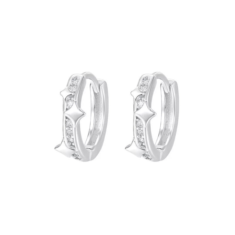 Stars Zircon Refined Simple Dream Planet Small Commuting Niche Design Ear Buckle