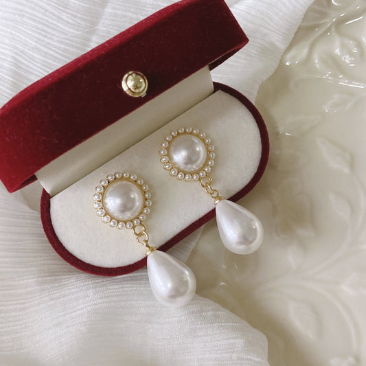 Women's Palace Style Elegant Sunflower Korean Simple Temperamental Earrings