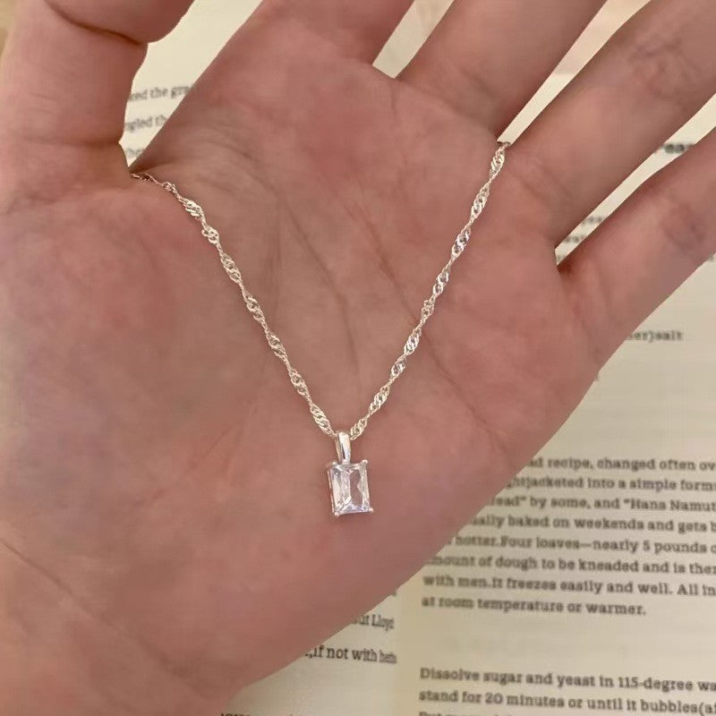 Ocean Heart Female With Hearts Clavicle Chain Necklace
