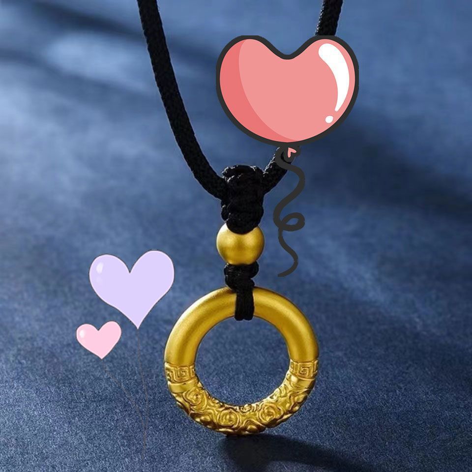 Simple Safety Buckle Woven Female Male Gold Hoop Circle Life Bracelets