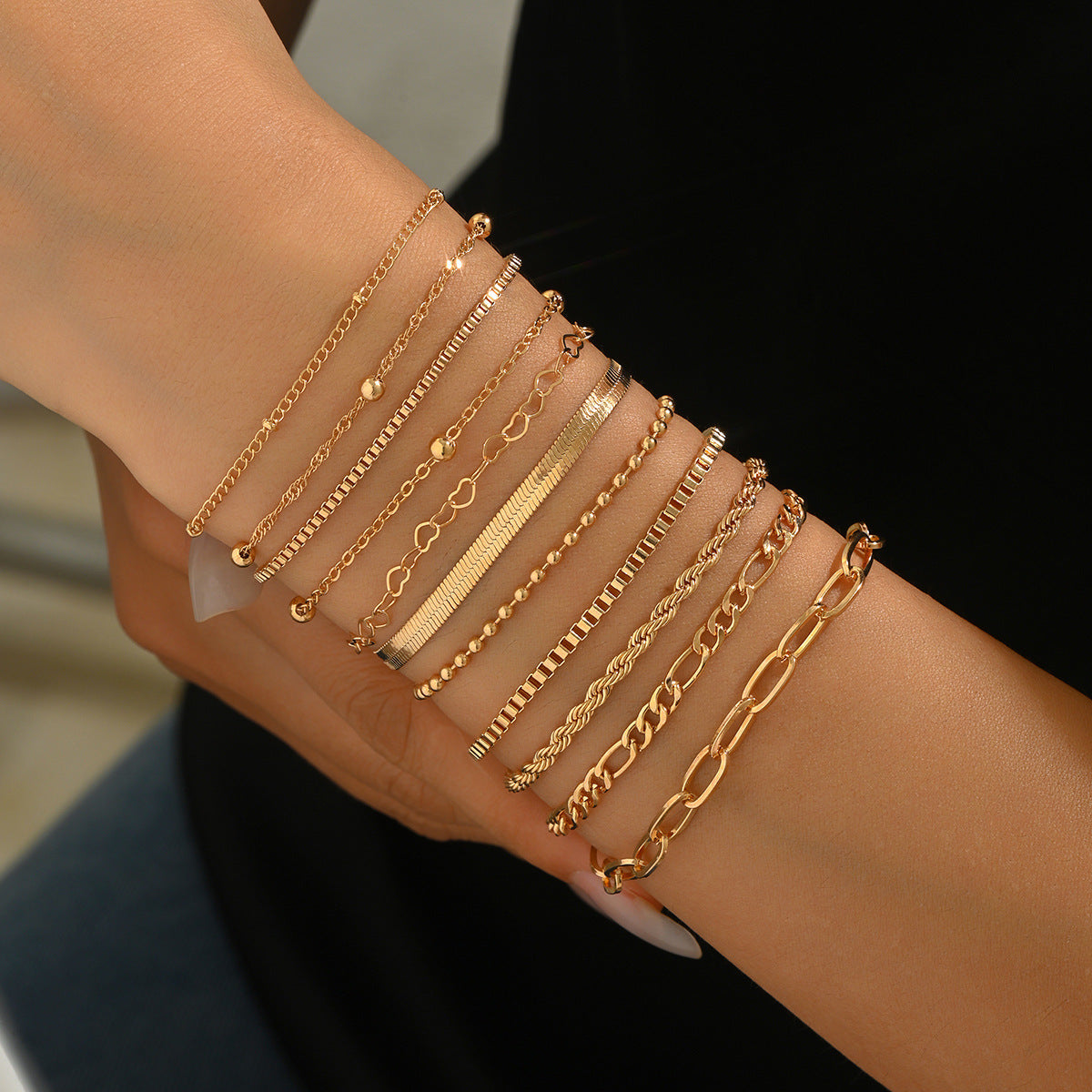 Fashion Folding Love Bead Suit Advanced Necklaces