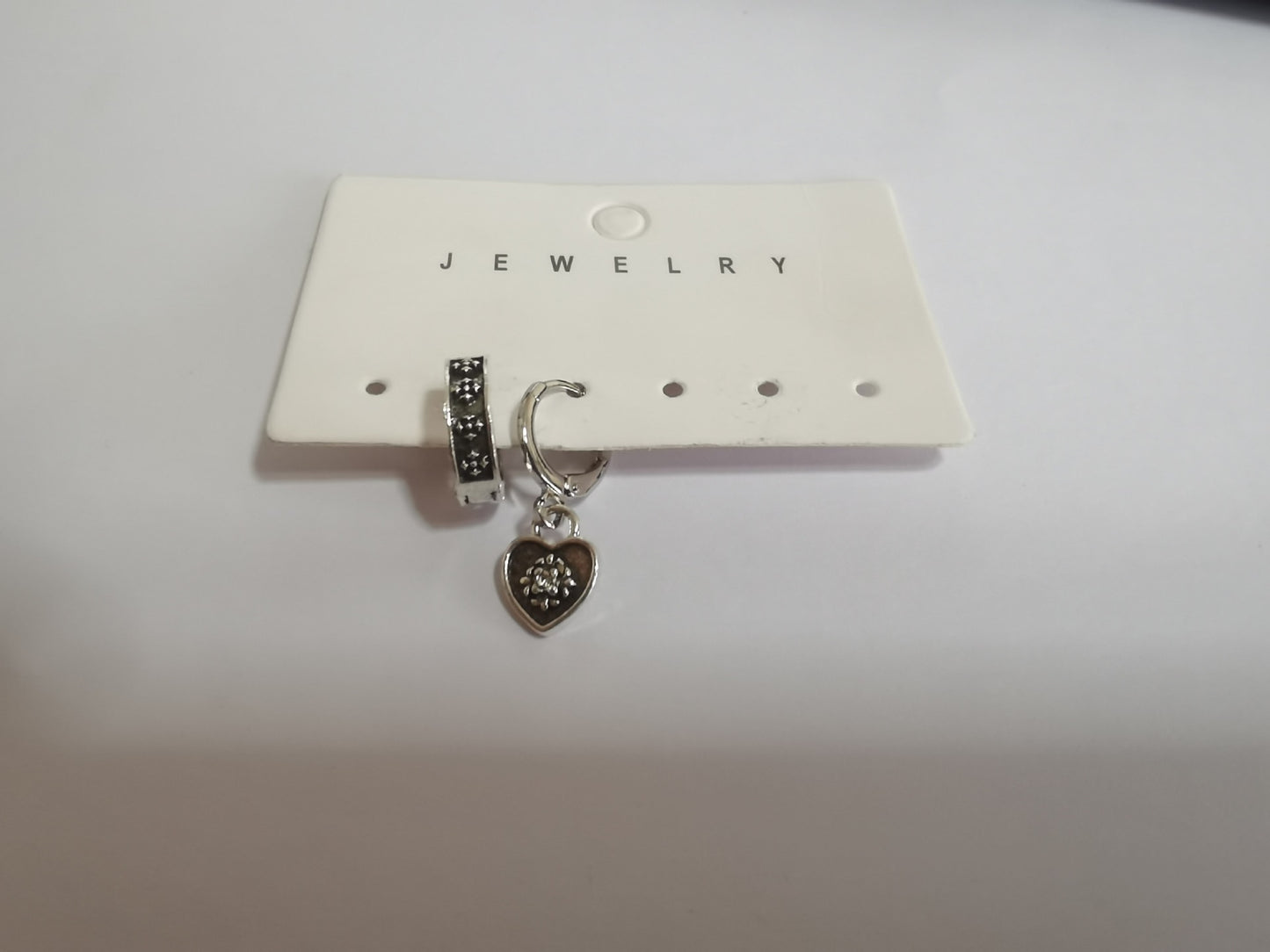 Cold Wind Black Ear Double Love Simple French Rings