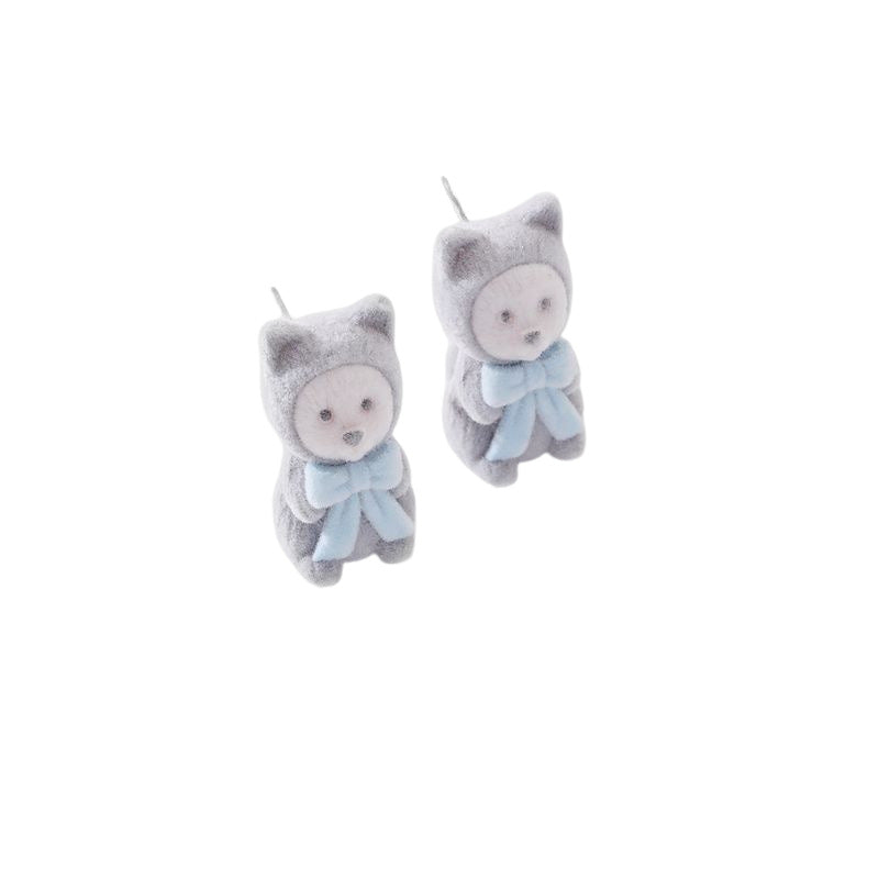 Women's Cute Small Animal Three-dimensional Cartoon Young Earrings