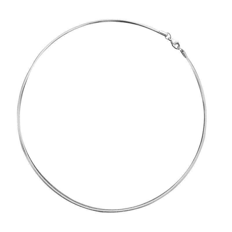 Men's Snake Bones Chain Fashionable High-grade Clavicle Choker Titanium Steel Necklace