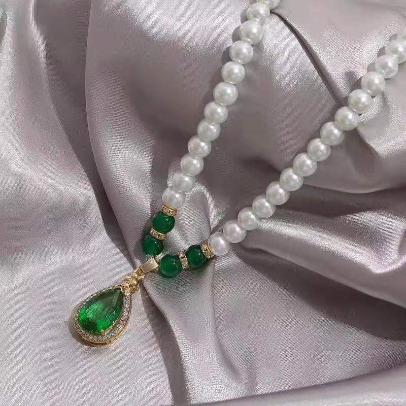 With Hearts Pink Beads High-grade Niche Affordable Luxury Style Stylish Necklace
