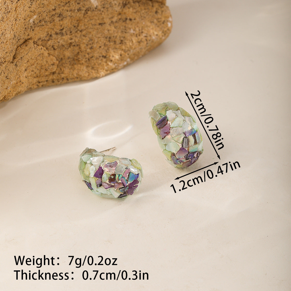 Ear Light Luxury High-grade Niche Design Female Cold Style Stud Earrings