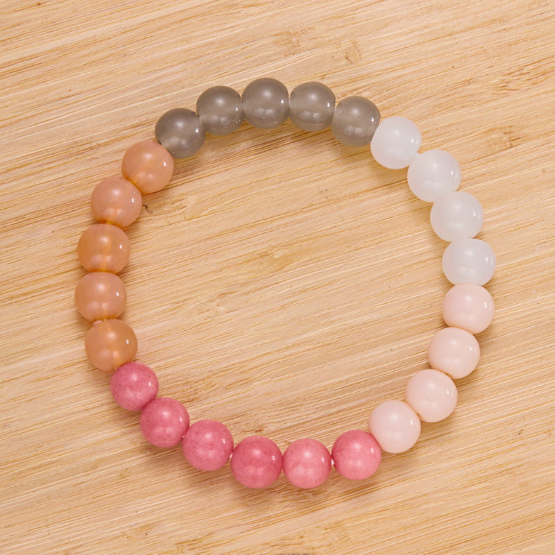 Ornament Natural Stone Geometric Beaded Gradient Bracelets