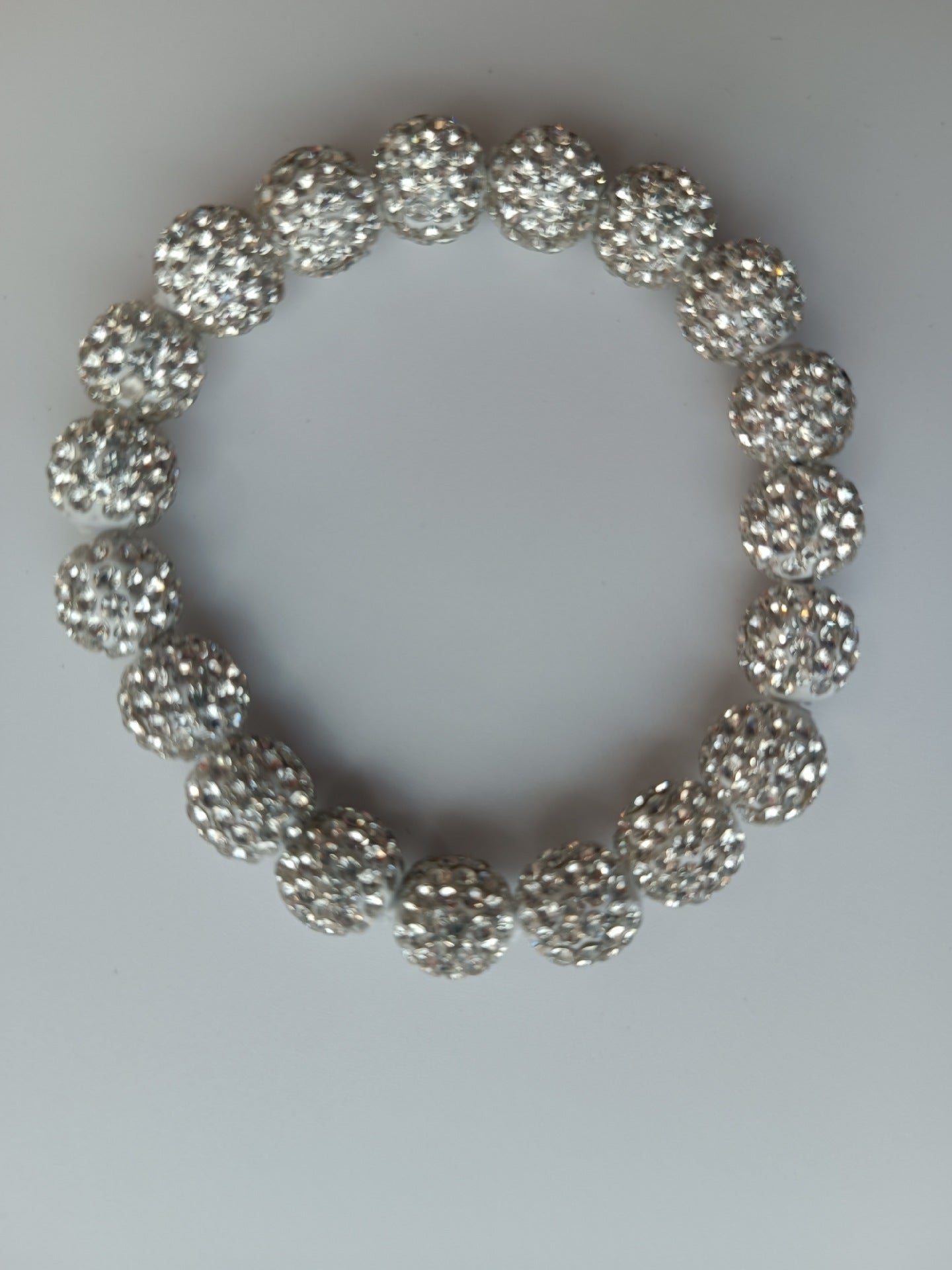 Polymer Clay Rhinestone Ball Filament Hip Bracelet