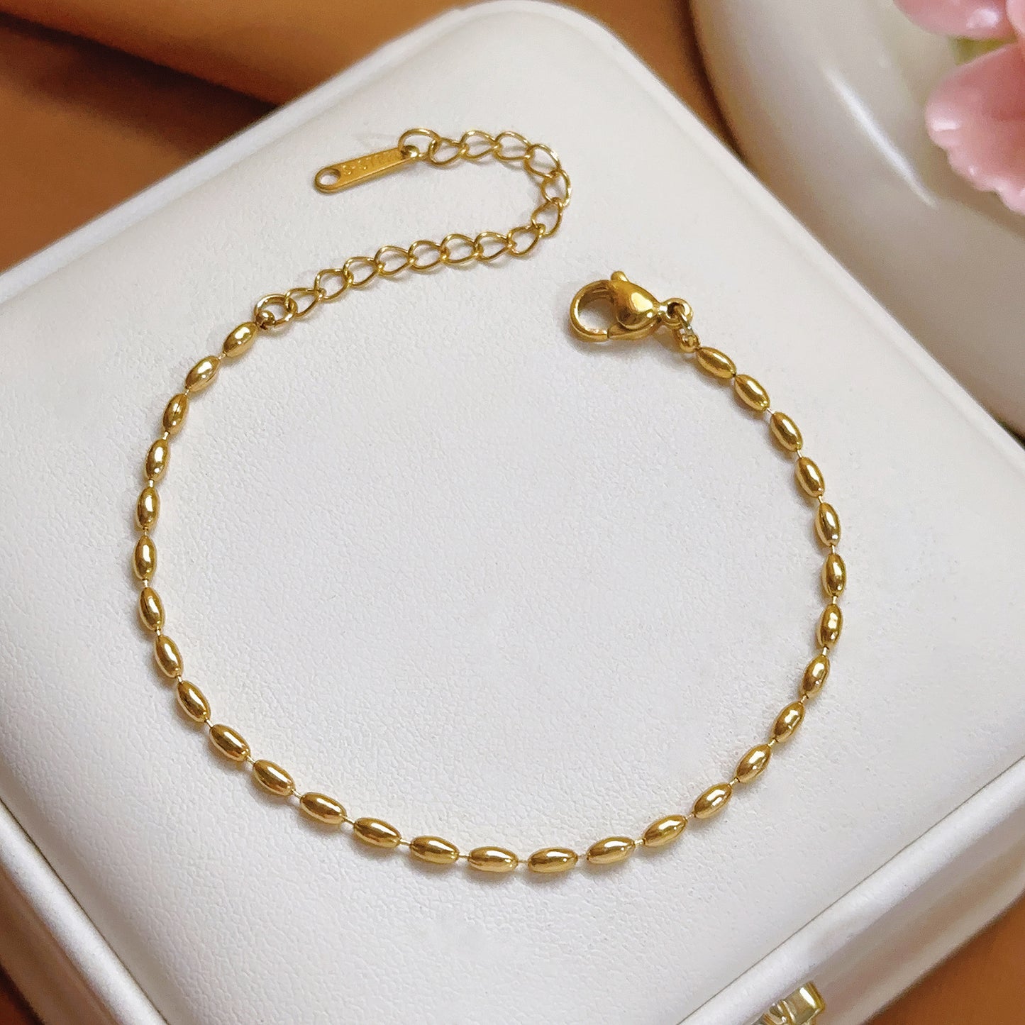 Simple Bead Light Luxury Stainless Steel Gold Does Not Fade Necklaces