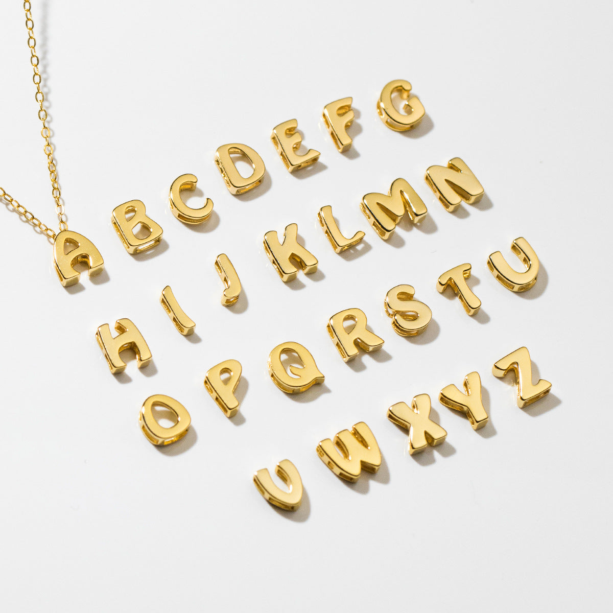 Women's English Letter Series Version Graceful Personality Pendants