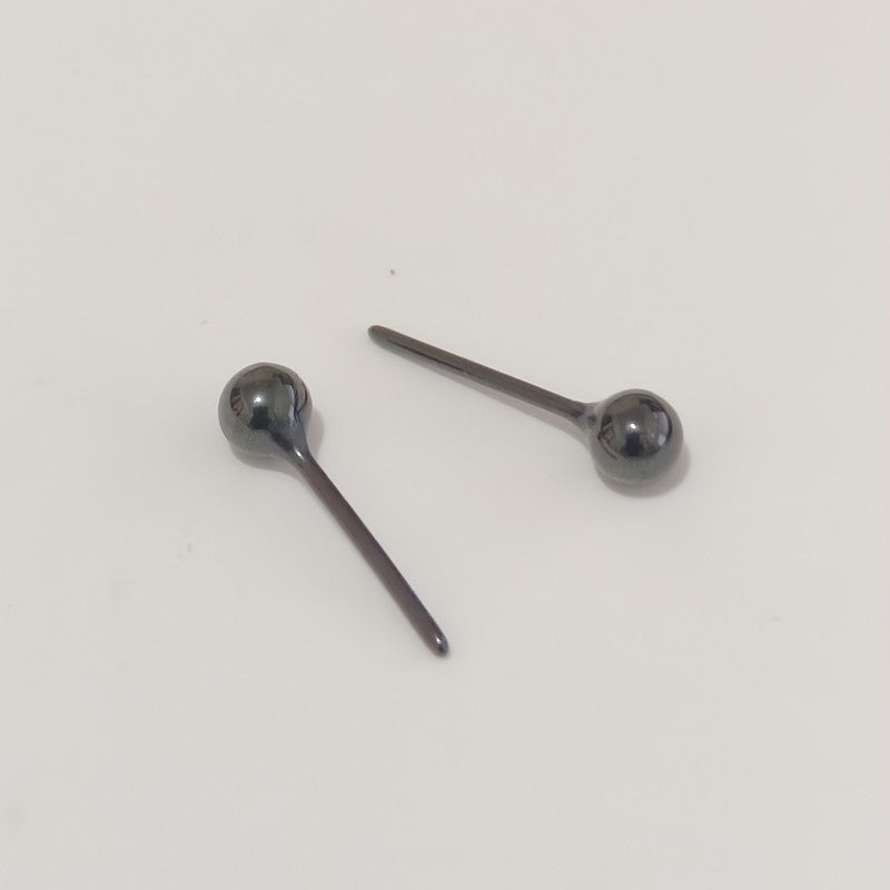 Women's & Men's Ear Bone Color Ceramic Bar Sleeping No Need Stud Earrings