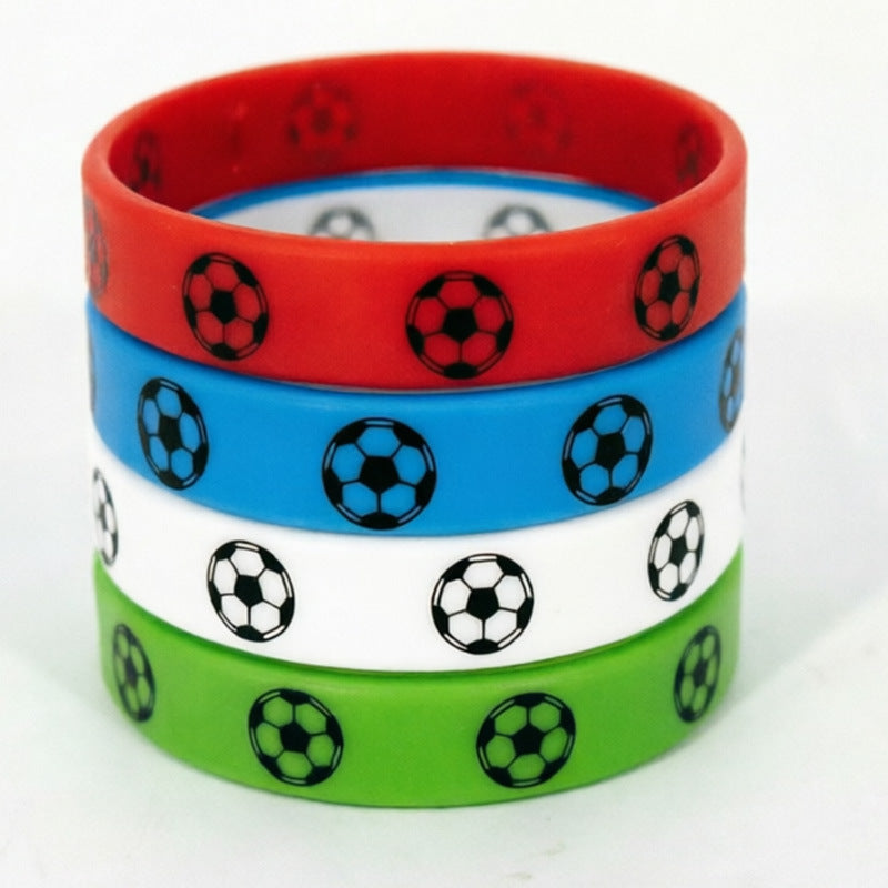 Theme World Cup Entry Gift Silicone Fans Commemorative Sports Rubber Bracelet
