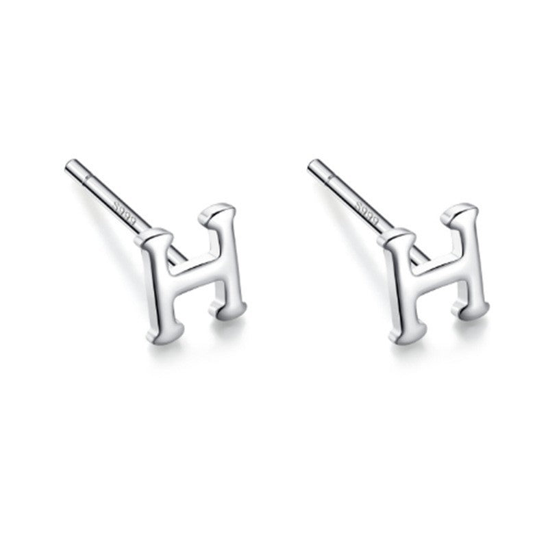Female Temperament Enough Kind Of White Fungus Bone Nail Ear Stud Earrings