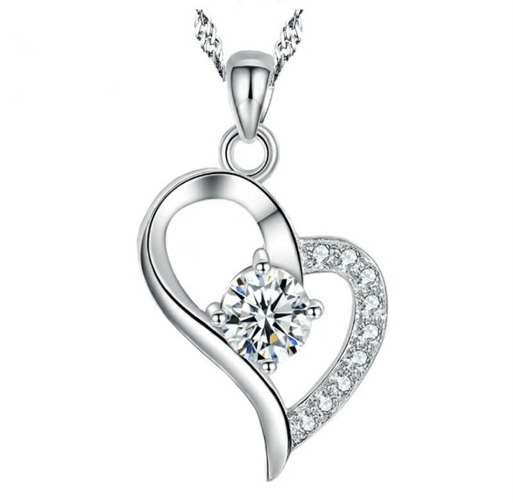 Imitation Moissanite Female Clavicle Chain Gift Necklaces