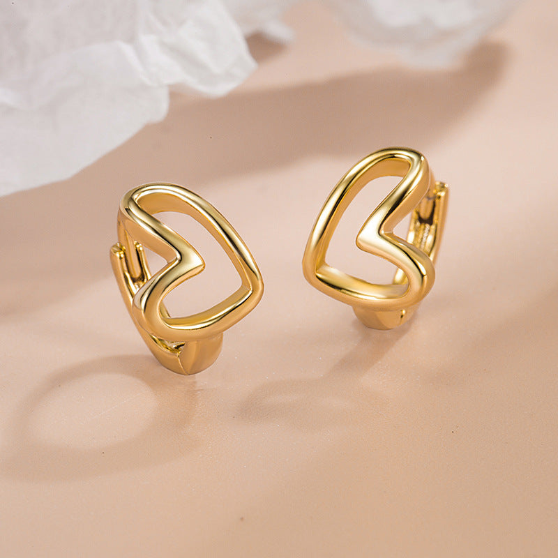 Women's Love Clip Niche Design Light Luxury High-grade Ear Buckle