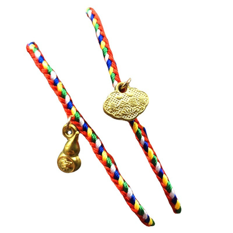 Women's & Men's Hand-woven Colorful Braided Rope Carrying Strap May Dragon Boat Bracelet