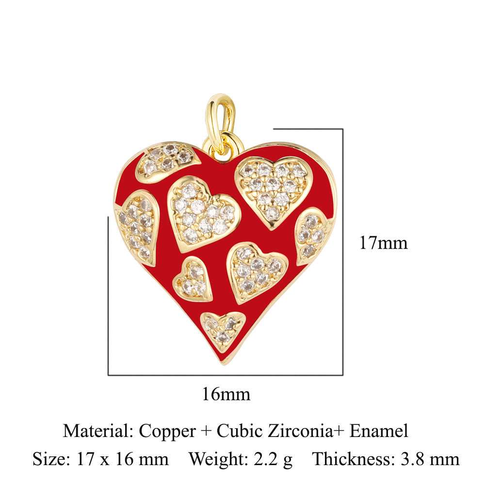 Boy Butterfly Love Copper Zircon Ornament Accessories Pendants