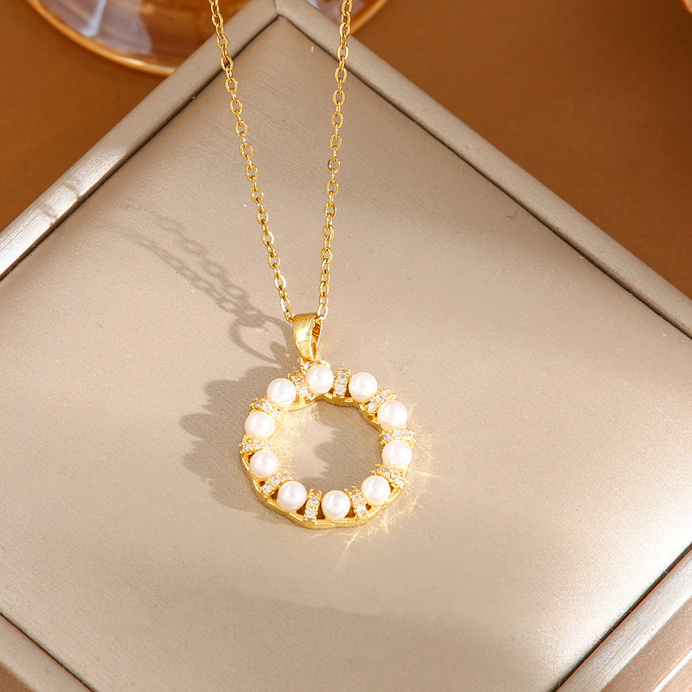 Women's Titanium Steel No Fading High-grade Design Necklaces