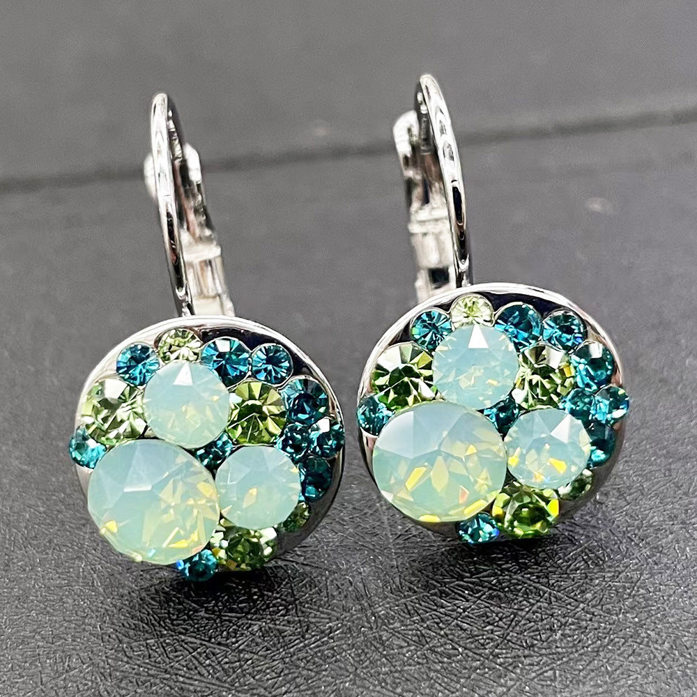 Cute Mickey Rose Gold Crystal Trendy Temperament Personality Super Earrings