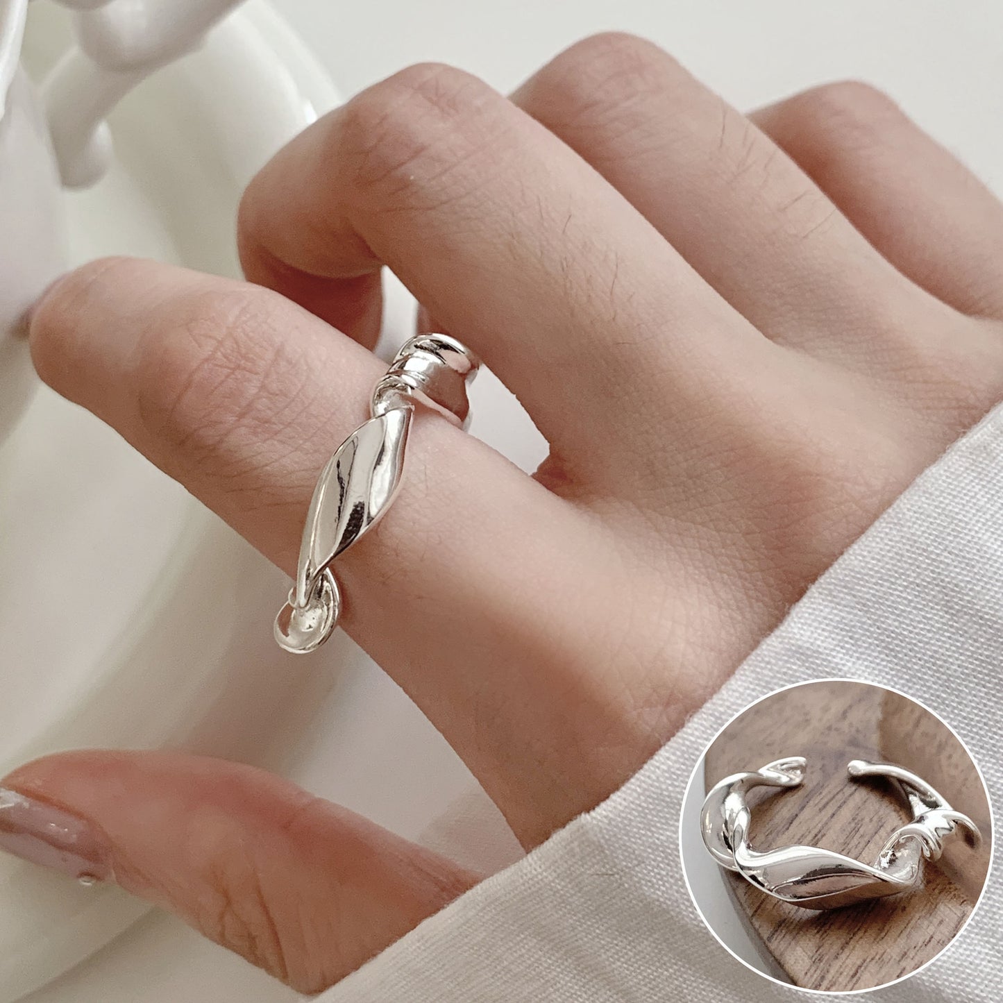 Women's Affordable Luxury Fashion Exquisite Elegant Open Rings