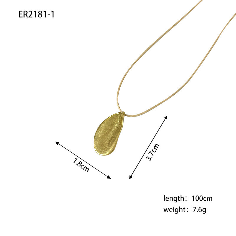 Women's Fashionable Simple Mori Style Retro Irregular Matte Necklaces