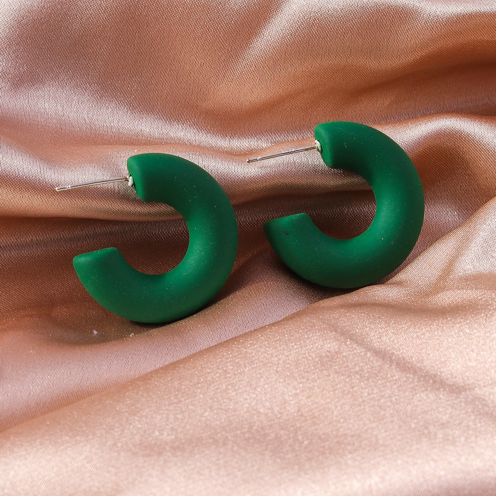 Hollow Arc Fashion Creative Design Temperament Earrings
